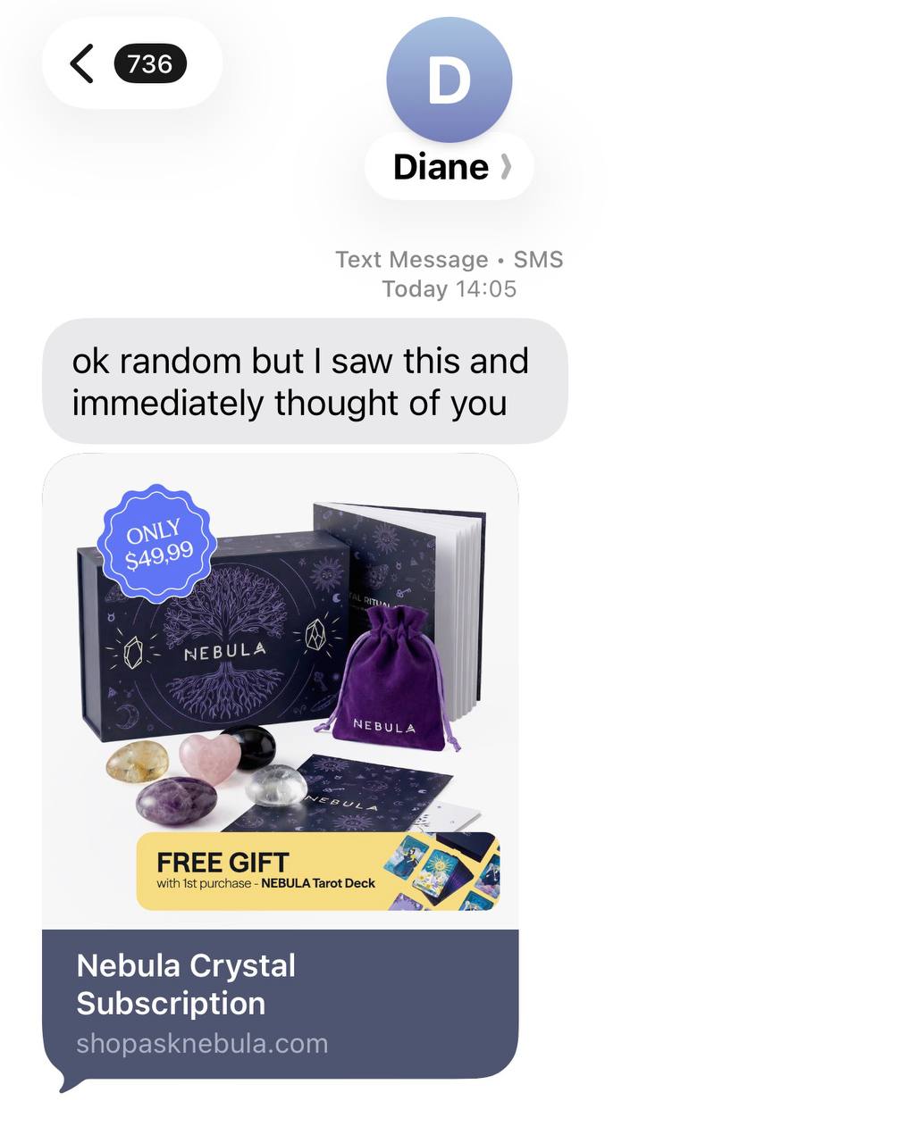 Nebula crystal box